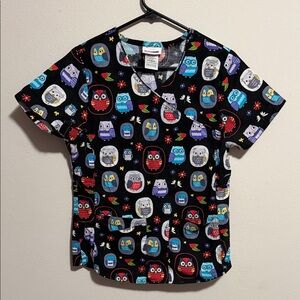 Women’s Scrubstar owl scrub top